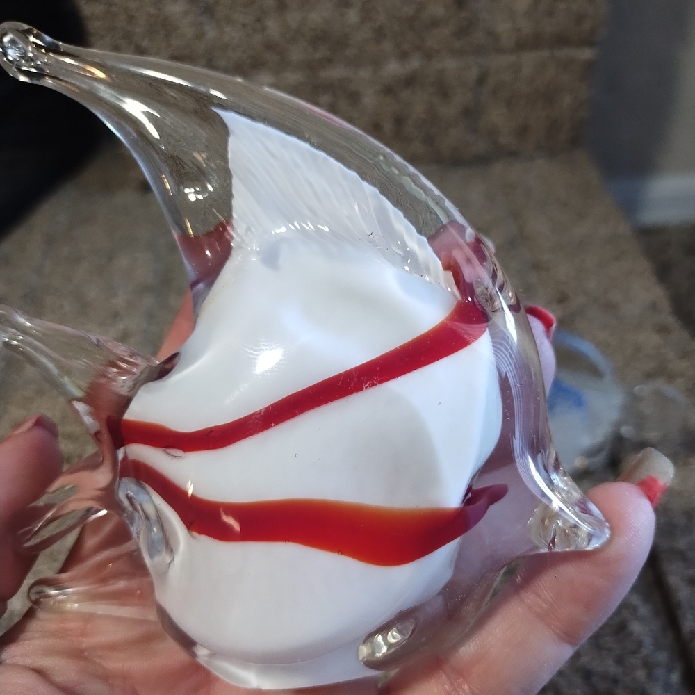 Glass Fish Paperweight Nautical Tropical Set Of 4 Paperweights - Picture 5 of 15